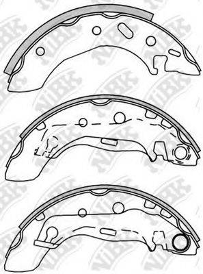 NIBK FN3395 Комплект гальмівних колодок
