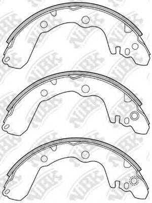 NIBK FN6687 Комплект гальмівних колодок