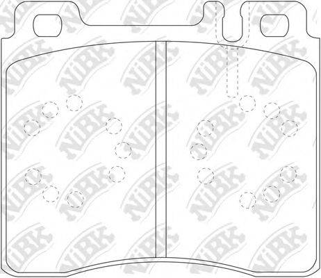 NIBK PN0029 Комплект гальмівних колодок, дискове гальмо