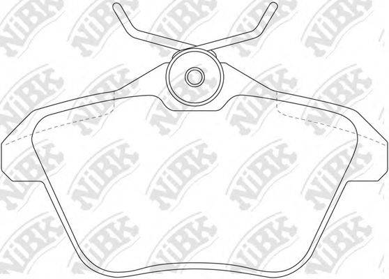 NIBK PN0104 Комплект гальмівних колодок, дискове гальмо