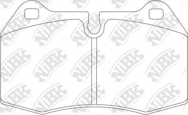 NIBK PN0165 Комплект гальмівних колодок, дискове гальмо