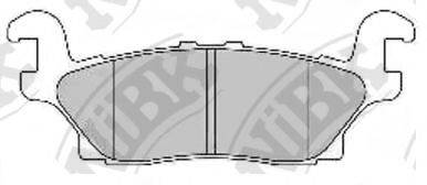 NIBK PN0499 Комплект гальмівних колодок, дискове гальмо