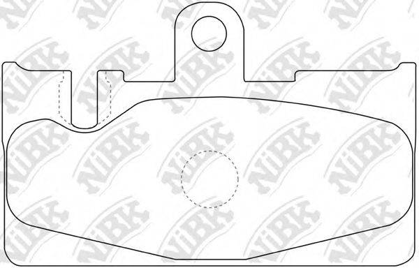 NIBK PN1456 Комплект гальмівних колодок, дискове гальмо