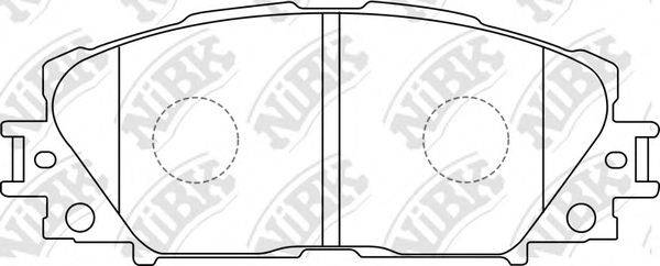 NIBK PN1508 Комплект гальмівних колодок, дискове гальмо