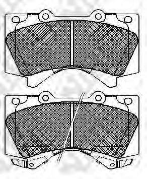 NIBK PN1541 Комплект гальмівних колодок, дискове гальмо