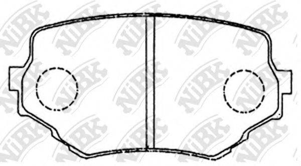 NIBK PN9382 Комплект гальмівних колодок, дискове гальмо