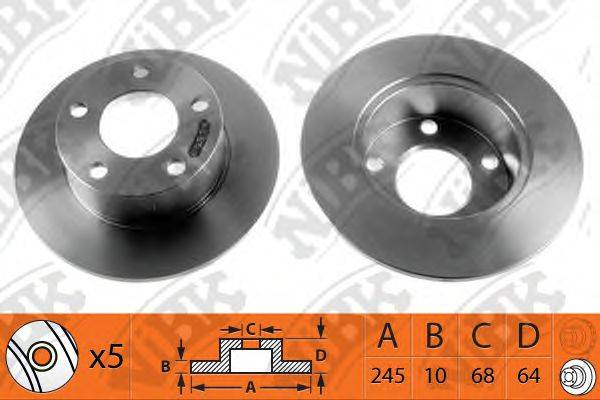 NIBK RN1049 гальмівний диск