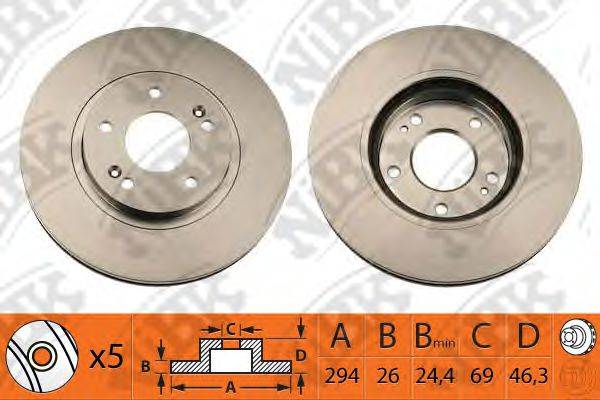 NIBK RN1209 гальмівний диск