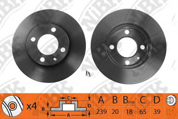 NIBK RN1279 гальмівний диск
