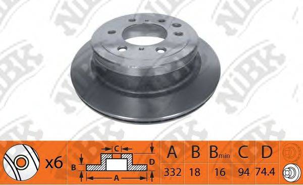 NIBK RN1401 гальмівний диск