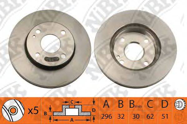 NIBK RN1536DR гальмівний диск
