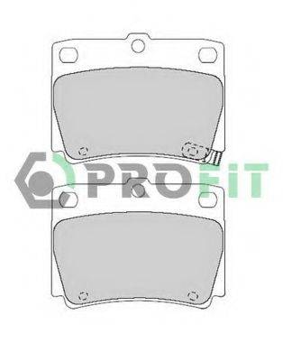 PROFIT 50001570 Комплект гальмівних колодок, дискове гальмо