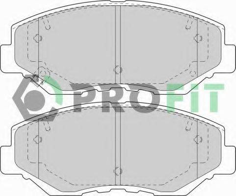 PROFIT 50001658 Комплект гальмівних колодок, дискове гальмо