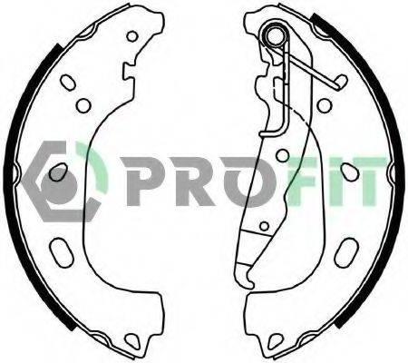 PROFIT 50014055 Комплект гальмівних колодок