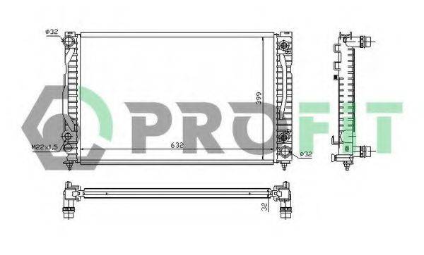 PROFIT PR0014A3 Радіатор, охолодження двигуна
