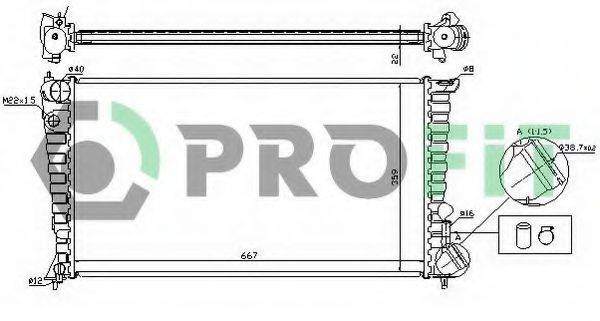 PROFIT PR0547A1 Радіатор, охолодження двигуна