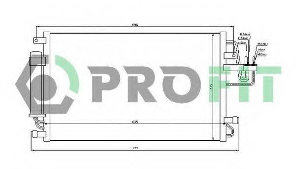 PROFIT PR1305C1 Конденсатор, кондиціонер