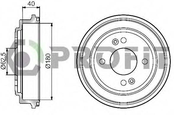 PROFIT 50200042 Гальмівний барабан