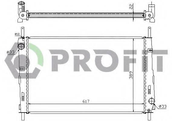 PROFIT PR2567N1 Радіатор, охолодження двигуна
