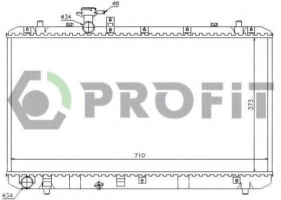 PROFIT PR7052N2 Радіатор, охолодження двигуна