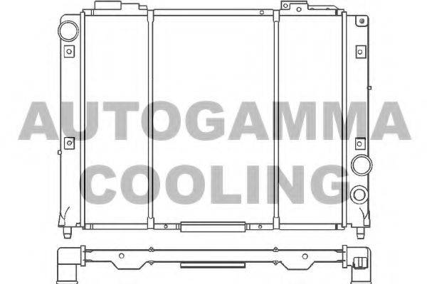 AUTOGAMMA 100023 Радіатор, охолодження двигуна