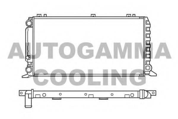 AUTOGAMMA 100047 Радіатор, охолодження двигуна