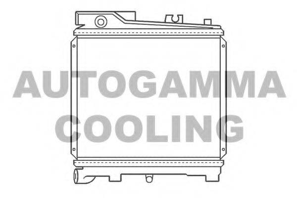 AUTOGAMMA 100095 Радіатор, охолодження двигуна