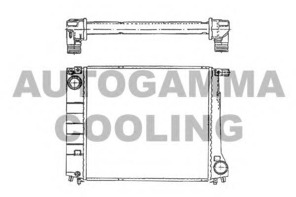 AUTOGAMMA 100097 Радіатор, охолодження двигуна