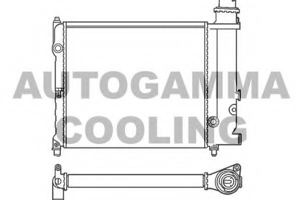 AUTOGAMMA 100161 Радіатор, охолодження двигуна