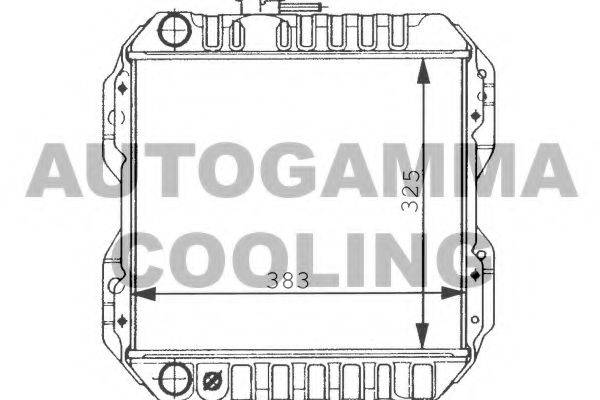 AUTOGAMMA 100241 Радіатор, охолодження двигуна