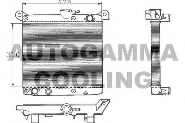 AUTOGAMMA 100249 Радіатор, охолодження двигуна