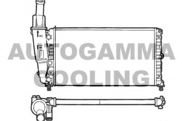 AUTOGAMMA 100292 Радіатор, охолодження двигуна