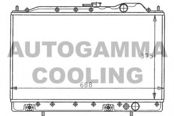 AUTOGAMMA 100586 Радіатор, охолодження двигуна