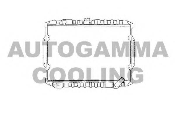 AUTOGAMMA 100587 Радіатор, охолодження двигуна