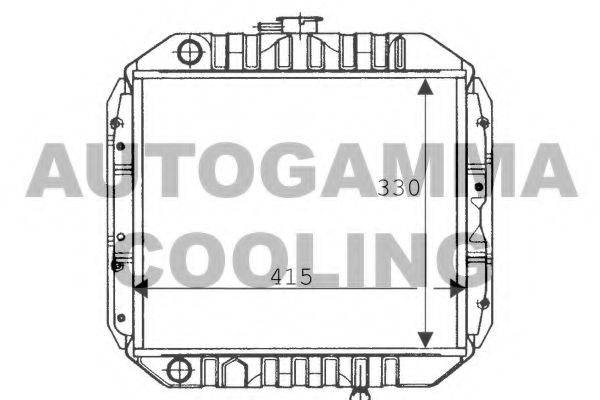 AUTOGAMMA 100615 Радіатор, охолодження двигуна