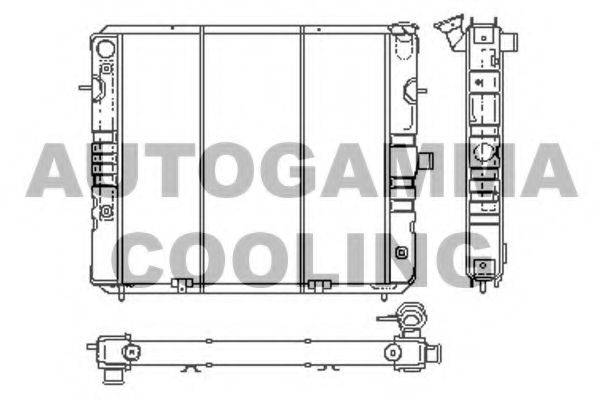 AUTOGAMMA 100721 Радіатор, охолодження двигуна