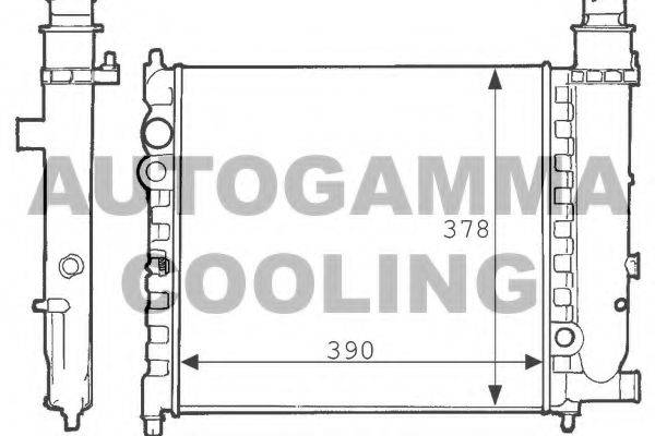 AUTOGAMMA 100758 Радіатор, охолодження двигуна