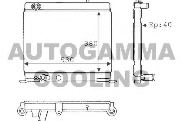 AUTOGAMMA 100790 Радіатор, охолодження двигуна