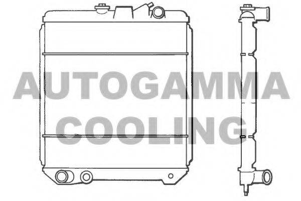 AUTOGAMMA 100814 Радіатор, охолодження двигуна