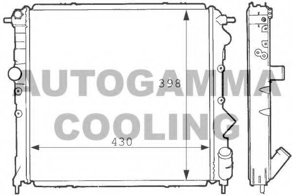 AUTOGAMMA 100886 Радіатор, охолодження двигуна