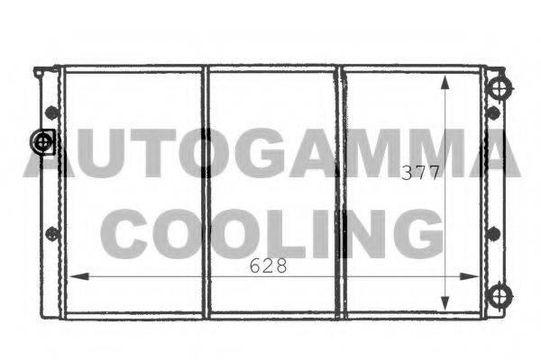 AUTOGAMMA 101057 Радіатор, охолодження двигуна