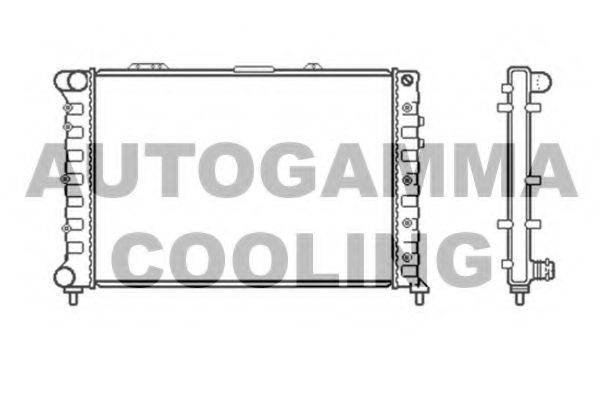 AUTOGAMMA 101149 Радіатор, охолодження двигуна