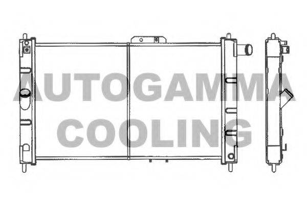 AUTOGAMMA 101157 Радіатор, охолодження двигуна