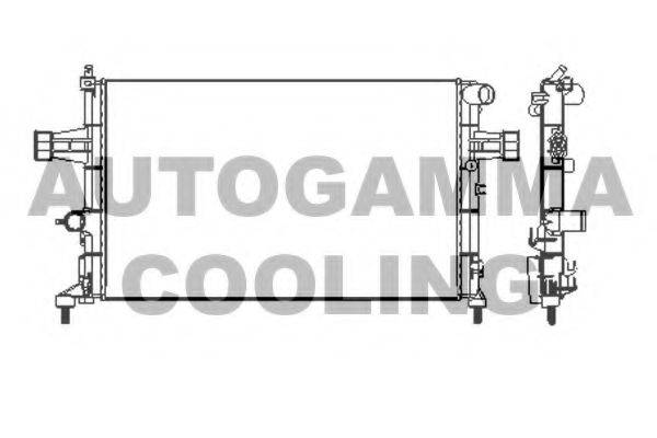 AUTOGAMMA 101339 Радіатор, охолодження двигуна