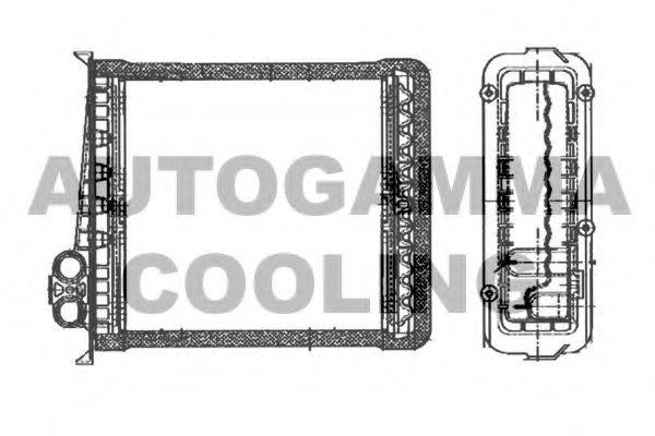 AUTOGAMMA 102485 Теплообмінник, опалення салону