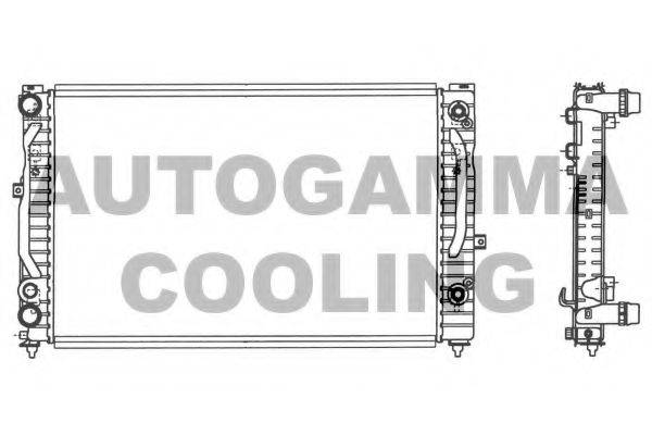 AUTOGAMMA 103067 Радіатор, охолодження двигуна