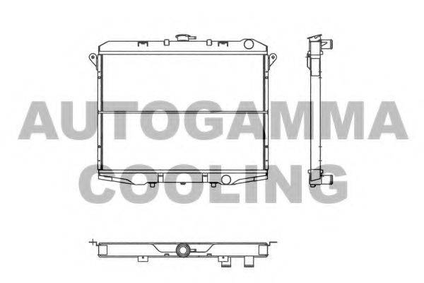 AUTOGAMMA 103154 Радіатор, охолодження двигуна