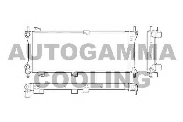 AUTOGAMMA 103413 Радіатор, охолодження двигуна