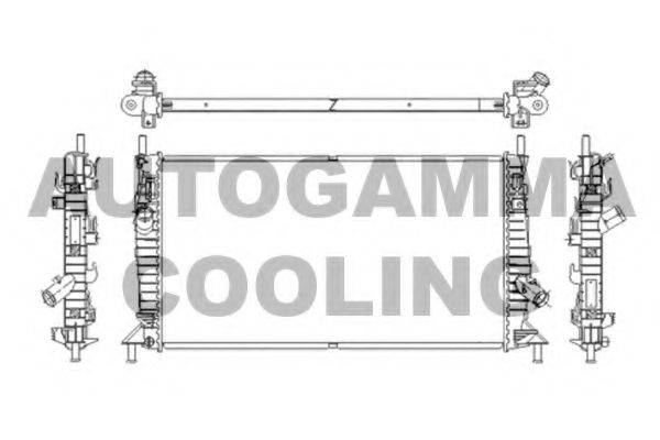 AUTOGAMMA 103421 Радіатор, охолодження двигуна