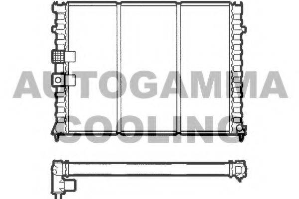 AUTOGAMMA 103578 Радіатор, охолодження двигуна
